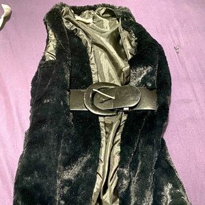 Girls fur vest